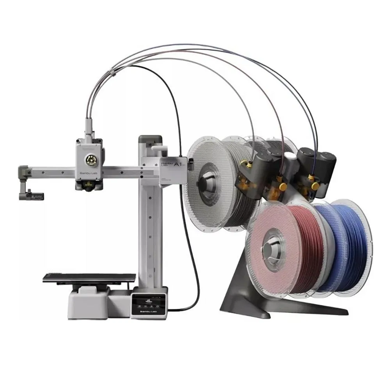 bambu lab impressora 3d a1 mini ams combo 4 cores